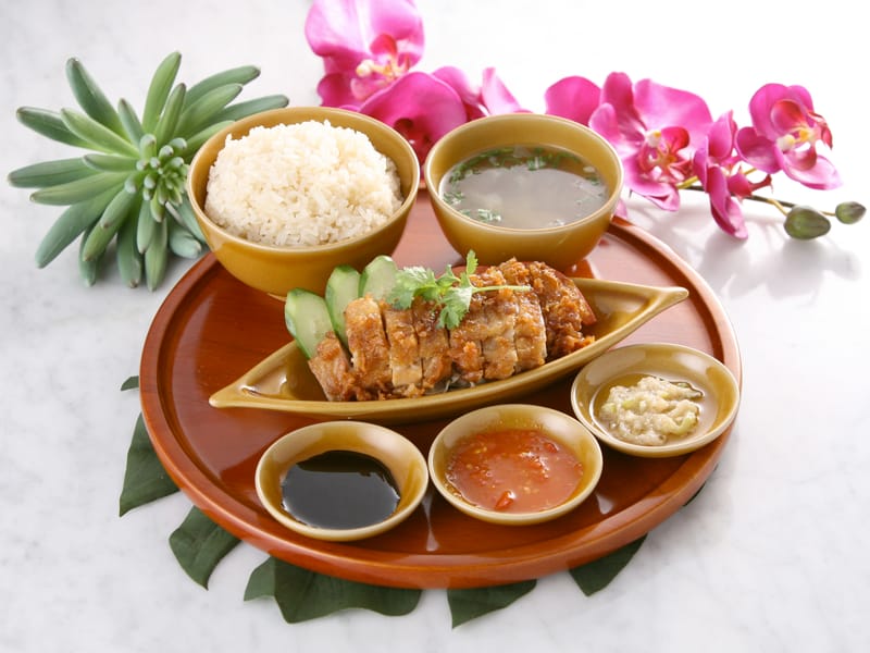 シンガポールチキンライス (揚げ)