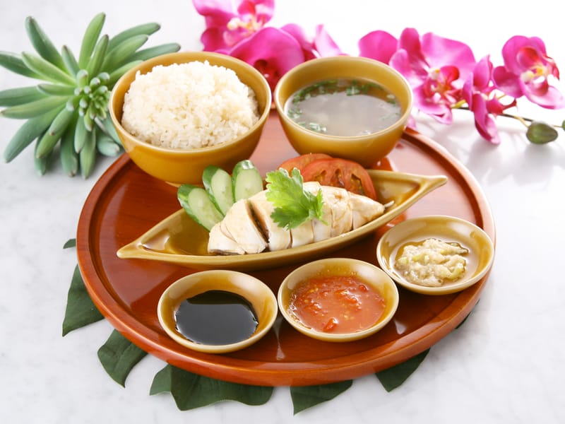 シンガポールチキンライス (蒸し)